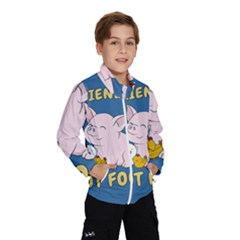 Friends Not Food - Cute Pig And Chicken Wind Breaker (kids)