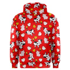 The Farm Pattern Men s Overhead Hoodie