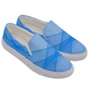 Background Light Glow Blue Men s Canvas Slip Ons View3