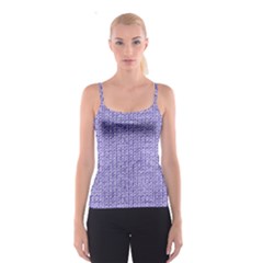 Knitted Wool Lilac Spaghetti Strap Top
