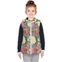 Damask Religious Victorian Grey Kid s Puffer Vest View1