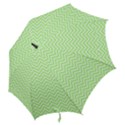 Green Chevron Hook Handle Umbrellas (Large) View2