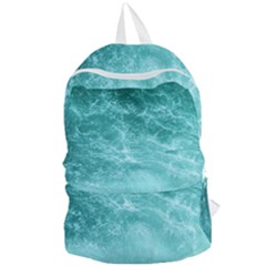 Green Ocean Splash Foldable Lightweight Backpack by snowwhitegirl