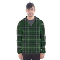 Green Plaid Pattern Hooded Wind Breaker (men) by Valentinaart