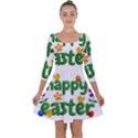 Happy Easter Quarter Sleeve Skater Dress View1