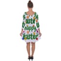 Happy Easter Quarter Sleeve Skater Dress View2