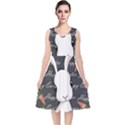 Easter bunny  V-Neck Midi Sleeveless Dress  View1