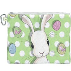 Easter Bunny  Canvas Cosmetic Bag (xxxl) by Valentinaart