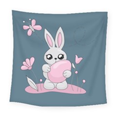 Easter Bunny  Square Tapestry (large)