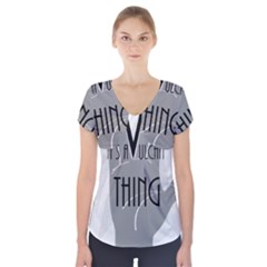 It s A Vulcan Thing Short Sleeve Front Detail Top