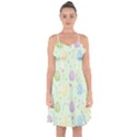 Easter Pattern Ruffle Detail Chiffon Dress View1