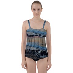 Aquadillia Puerto Rico  Twist Front Tankini Set