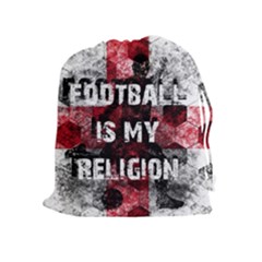 Football Is My Religion Drawstring Pouches (extra Large) by Valentinaart