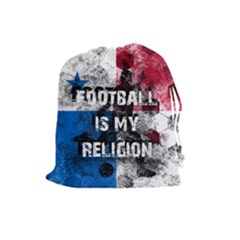 Football Is My Religion Drawstring Pouches (large)  by Valentinaart