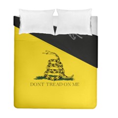 Gadsden Flag Don t Tread On Me Duvet Cover Double Side (full/ Double Size)