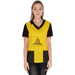 Gadsden Flag Don t Tread On Me Scrub Top