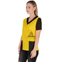 Gadsden Flag Don t tread on me Scrub Top View2
