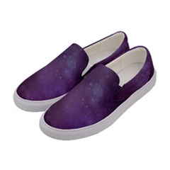 Abstract Purple Pattern Background Women s Canvas Slip Ons