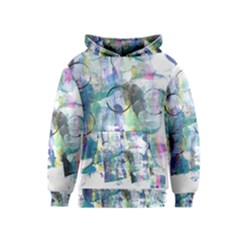 Background Color Circle Pattern Kids  Pullover Hoodie by Sapixe