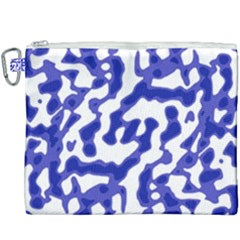 Bright Abstract Camo Pattern Canvas Cosmetic Bag (xxxl) by dflcprints
