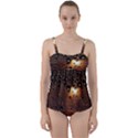 Condensation Abstract Twist Front Tankini Set View1