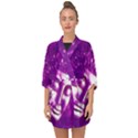 Purple Buddha Art Portrait Half Sleeve Chiffon Kimono View1