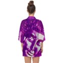 Purple Buddha Art Portrait Half Sleeve Chiffon Kimono View2