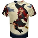 Witch Witchcraft Broomstick Broom Men s Cotton Tee View1