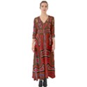 Frog Pattern Button Up Boho Maxi Dress View1