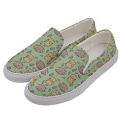Hamster Pattern Men s Canvas Slip Ons by Sapixe