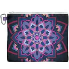 Mandala Circular Pattern Canvas Cosmetic Bag (xxxl) by Sapixe