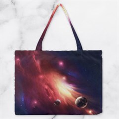 Nebula Elevation Zipper Medium Tote Bag