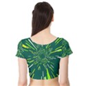 Space Trip 5 Short Sleeve Crop Top View2