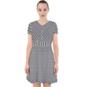 Triangulate Black And White Adorable in Chiffon Dress View1
