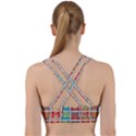 Tiles Pattern Background Colorful Back Weave Sports Bra View2