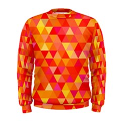 Triangle Tile Mosaic Pattern Men s Sweatshirt by Sapixe