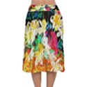 Dscf1390 - basket flowers Velvet Flared Midi Skirt View2
