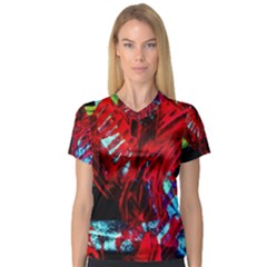 Japaneese V-neck Sport Mesh Tee