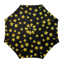 Yellow Stars Pattern Golf Umbrellas by Sapixe