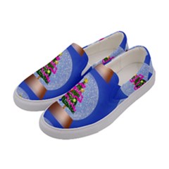 Seamless Repeat Repeating Pattern Art Women s Canvas Slip Ons