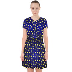 Star Christmas Red Yellow Adorable In Chiffon Dress