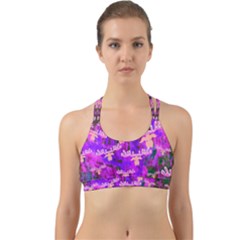 Watercolour Paint Dripping Ink Back Web Sports Bra