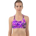 Watercolour Paint Dripping Ink Back Web Sports Bra View1