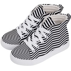 Zig Zag Zigzag Chevron Pattern Kid s Hi-top Skate Sneakers