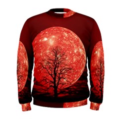 The Background Red Moon Wallpaper Men s Sweatshirt by Sapixe