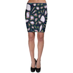 Fuzzy Abstract Art Urban Fragments Bodycon Skirt
