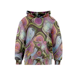 Retro Background Colorful Hippie Kids  Pullover Hoodie by Sapixe