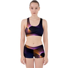 Star Graphic Rays Movement Pattern Work It Out Gym Set by Sapixe