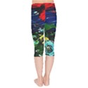 Tumble Weed And Blue Rose Kids  Capri Leggings  View2
