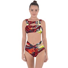 Sunset In A Mountains Bandaged Up Bikini Set 